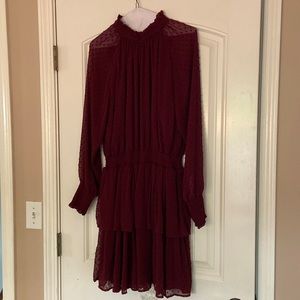Wine colored dress by Mud Pie size large